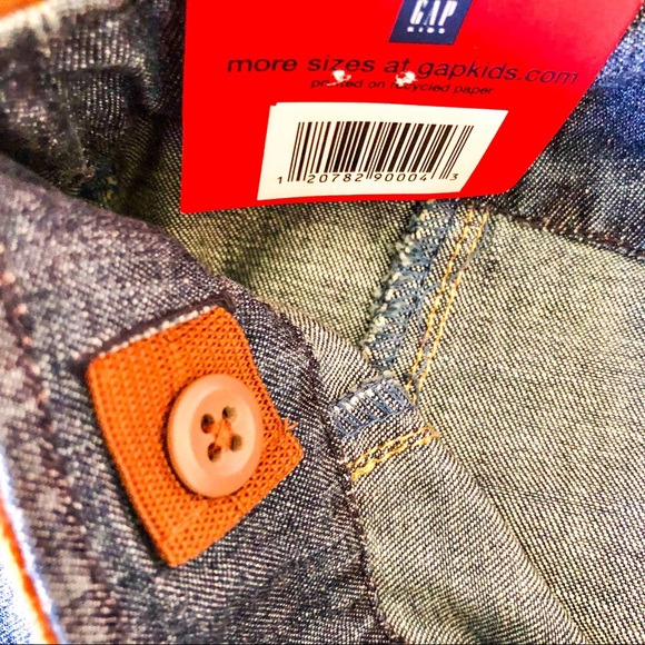 NWT Gap Kids Denim & Embroidered Suede Skirt, sz 4 - Picture 6 of 7